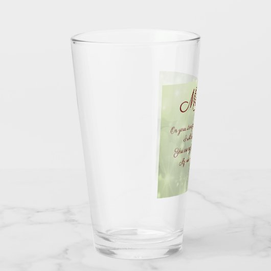 Prachtige persoonlijke moedergedicht glas (Rechts)