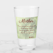 Prachtige persoonlijke moedergedicht glas (Voorkant)