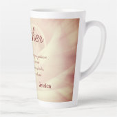 Prachtige persoonlijke moedergedicht latte mok (Rechts)