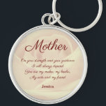 Prachtige persoonlijke moedergedicht sleutelhanger<br><div class="desc">Prachtige inspirerend Sleutelhanger Gift.</div>