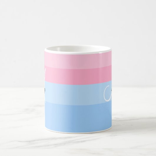 Prachtige persoonlijke pastroze en blauwe Mok (Center)