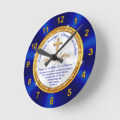 Prachtige, persoonlijke religieuze geschenken, scr ronde klok (Hoek)