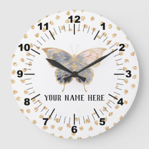 Prachtige persoonlijke vlinder grote klok