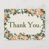 Prachtige perziken en bladeren kleurrijk dank u briefkaart (Voorkant)