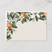 Prachtige perziken en bladeren kleurrijk dank u informatiekaartje (Achterkant)