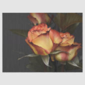 Prachtige perzikkleurige en roestkleurige pedalen  tissuepapier (Voorkant)