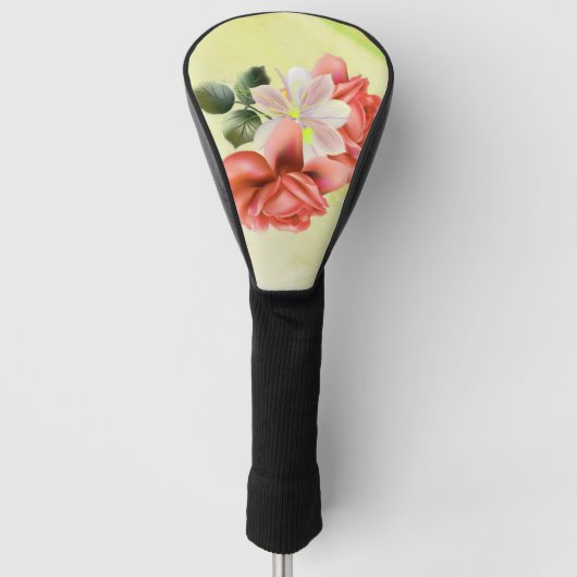 Prachtige Perzische Bloemen Golfheadcover (Voorkant)