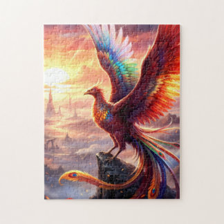 Prachtige Phoenix bij zonsopgang Legpuzzel