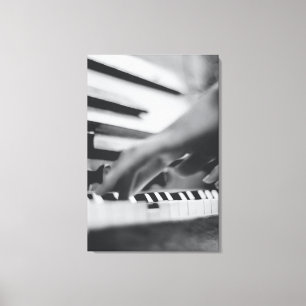 Prachtige pianokaart canvas afdruk
