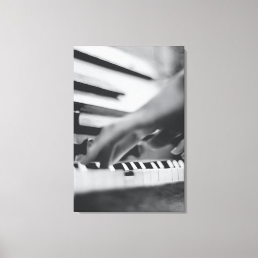 Prachtige pianokaart canvas afdruk (Voorkant)