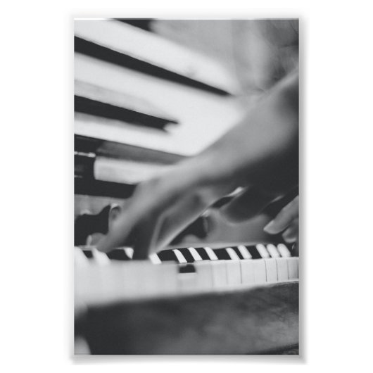 Prachtige pianokaart foto afdruk (Voorkant)