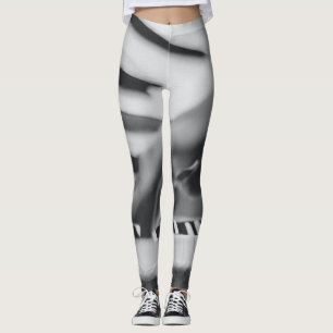 Prachtige pianokaart leggings