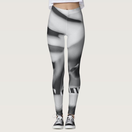 Prachtige pianokaart leggings (Voorkant)