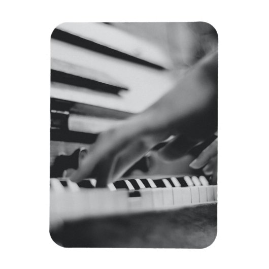 Prachtige pianokaart magneet (Verticaal)