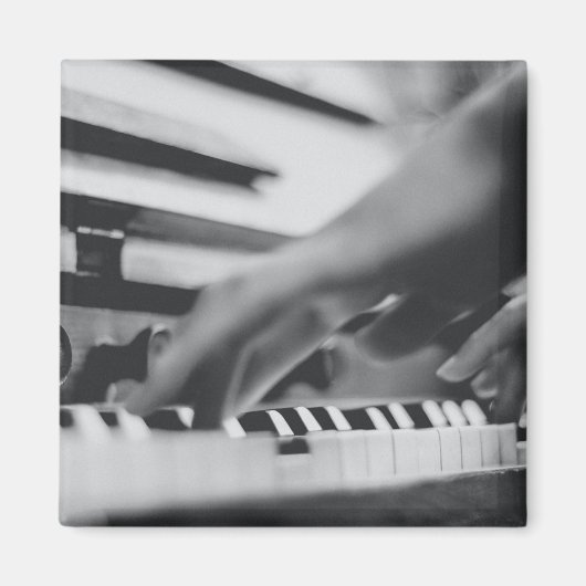 Prachtige pianokaart magneet (Voorkant)