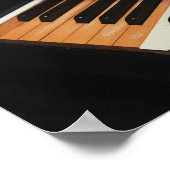 Prachtige pianokaart poster (Hoek)