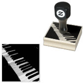 Prachtige pianokaart rubberstempel (Gestempeld)
