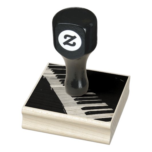 Prachtige pianokaart rubberstempel (Stempel)