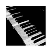 Prachtige pianokaart rubberstempel (Afrduk)
