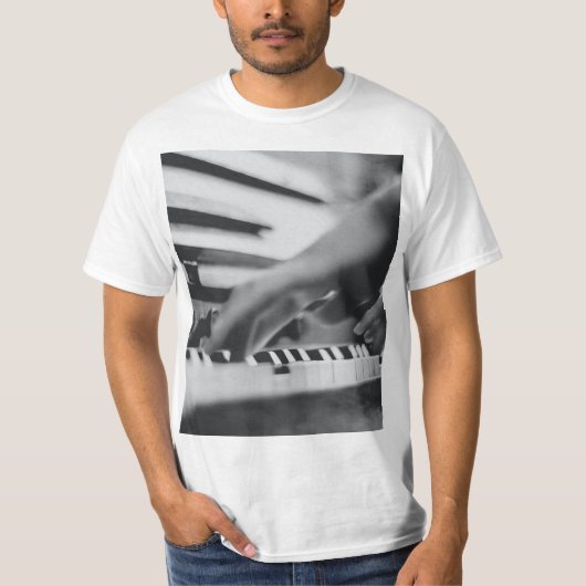 Prachtige pianokaart t-shirt (Voorkant)