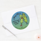 Prachtige Pickle Pals Funny Cartoon Augurken Label (Envelop)