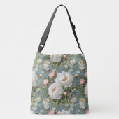 Prachtige pioenen crossbody tas (Achterkant)