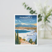 Prachtige Place Pamukkale Turkije Art Travel Briefkaart (Staand voorkant)