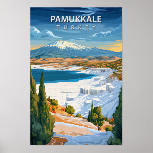 Prachtige Place Pamukkale Turkije Art Travel Poster