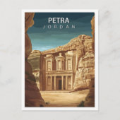 Prachtige Place Petra Jordan Art Travel Briefkaart (Voorkant)