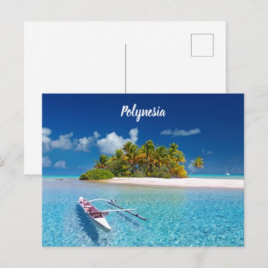 Prachtige polynesie briefkaart (Voorkant / Achterkant)