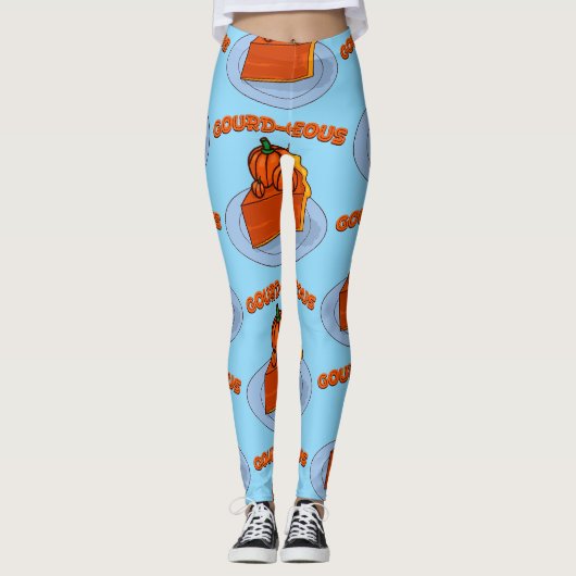 Prachtige pompoen leggings (Voorkant)