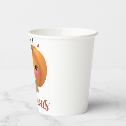 Prachtige pompoen papier Cu Papieren Bekers (Links)