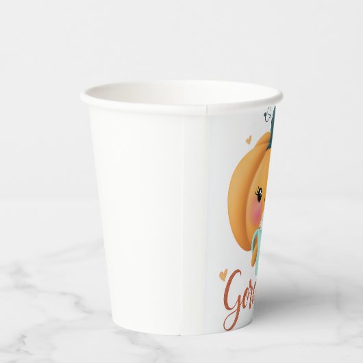 Prachtige pompoen papier Cu Papieren Bekers (Rechts)