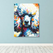Prachtige poodle canvas afdruk (Insitu (Houten vloer))
