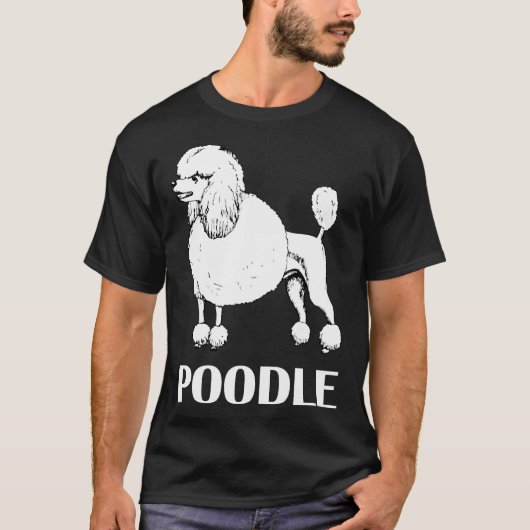 Prachtige poodle t-shirt (Voorkant)