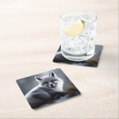 Prachtige poolvos  kartonnen onderzetters (Insitu)