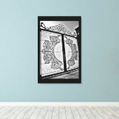 Prachtige poort canvas afdruk (Insitu (Houten vloer))