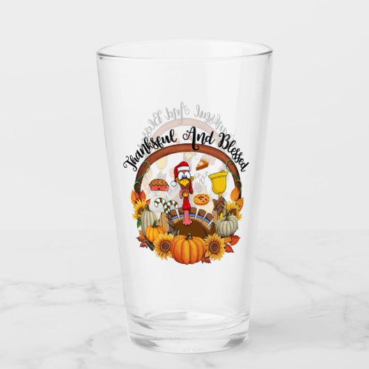 Prachtige populaire Thanksgiving herfst Collectie Glas (Voorkant)