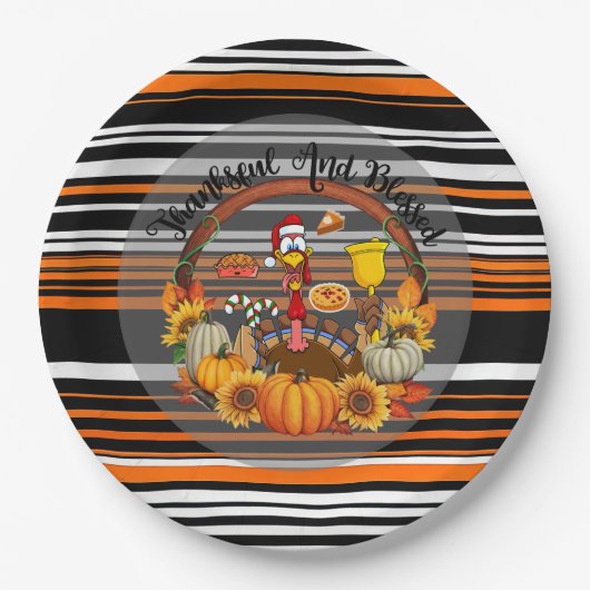 Prachtige populaire Thanksgiving herfst Collectie Papieren Bordje (Voorkant)