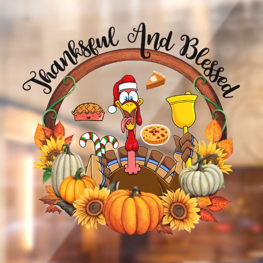 Prachtige populaire Thanksgiving herfst Collectie Raamsticker (Vel 2)