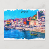 Prachtige Porto Portugal Panorama Uitzicht Waterve Briefkaart (Voorkant)
