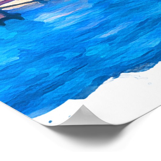 Prachtige Porto Portugal Panorama Uitzicht Waterve Poster (Hoek)