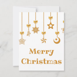 Prachtige, prachtige, dunne kerstgouden zalen feestdagenkaart