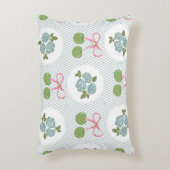 Prachtige prachtige kant achtergrond blauw groen accent kussen (Voorkant(Verticaal))