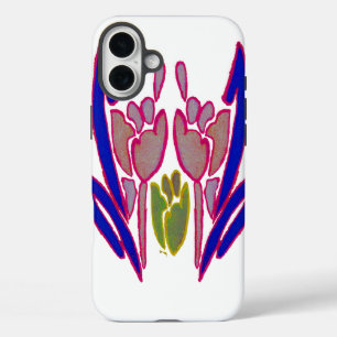 Prachtige prachtige mooie blauw & Paarse rode roos iPhone 16 Plus Hoesje