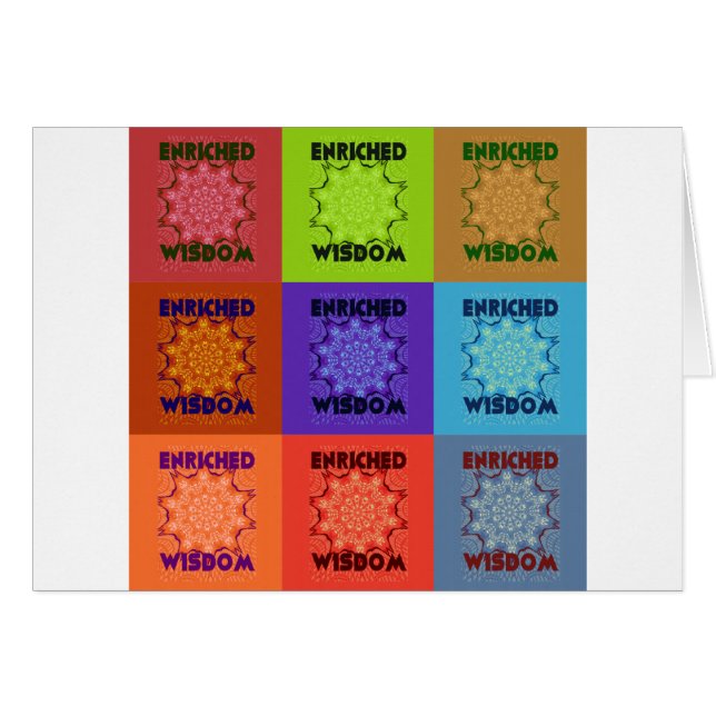 Prachtige prachtige mooie Pop Art Print: Verrijkt (Voorkant Horizontaal)