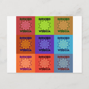 Prachtige prachtige mooie Pop Art Print: Verrijkt Briefkaart