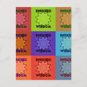 Prachtige prachtige mooie Pop Art Print: Verrijkt Briefkaart