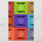 Prachtige prachtige mooie Pop Art Print: Verrijkt Briefpapier (Voorkant)