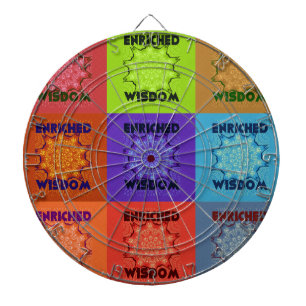 Prachtige prachtige mooie Pop Art Print: Verrijkt Dartbord